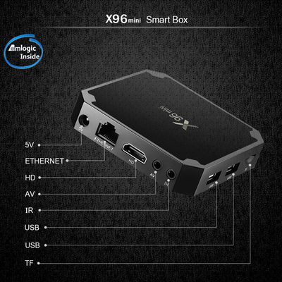 X96 มินิ Amlogic S905W Quad Core OTT กล่องทีวี Android 2GB 16GB 2.4GHz WiFi Android 9.0