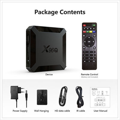 OEM OTT Android 10 TV Box X96Q Pro 4K 3D Smart  Box พร้อม 2.4G 5G WiFi