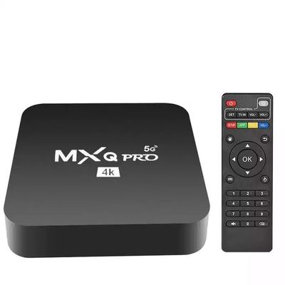HD ฟรีออกอากาศ  OTT กล่องทีวี MXQ PRO 4K 4 คอร์ 64 บิต Android 7.1 H.265