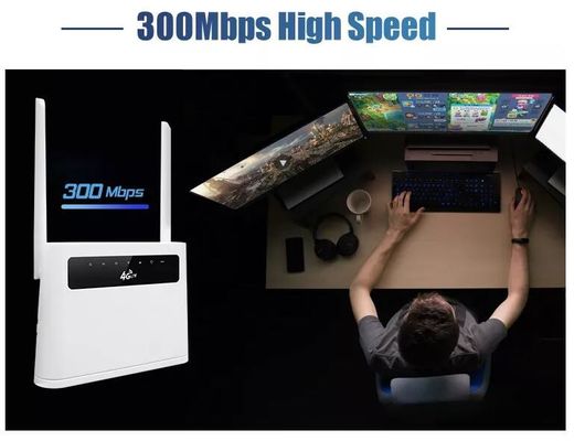 ซิมการ์ด เราเตอร์ โมเด็มไฟเบอร์ออปติก 4g LTE Wifi 300Mbps Wireless Wifi ODM