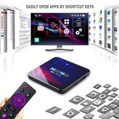 กล่องติดตั้ง Intel Rk3318 H96max เครื่องเล่น  สูงสุด 4k Android 10.0 Quad Core