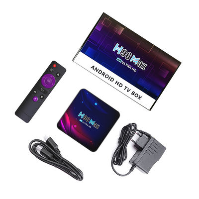 กล่องติดตั้ง Intel Rk3318 H96max เครื่องเล่น  สูงสุด 4k Android 10.0 Quad Core
