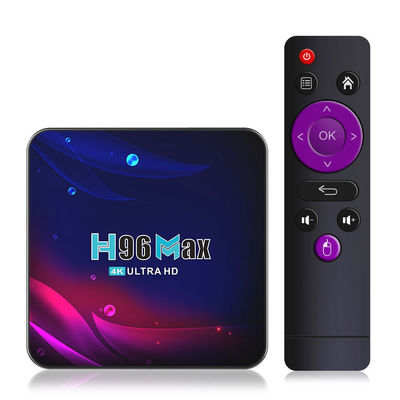 กล่องติดตั้ง Intel Rk3318 H96max เครื่องเล่น  สูงสุด 4k Android 10.0 Quad Core