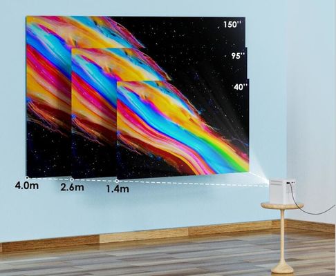 ARM Cortex A7 3d มินิโปรเจคเตอร์มัลติมีเดีย 1080p Quad Core