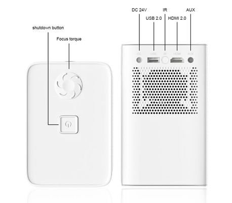 ODM ความสว่างสูง 1080p Android Smart Led Projector มัลติมีเดียสำหรับโรงละคร