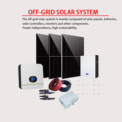 10kw ไฮบริดบนกริดบ้าน โปโตโวลตาอิก โซลาร์เซลล์แสงอาทิตย์ อินเวอร์เตอร์ แบตเตอรี่ลิเธียมไอออน