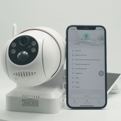 FHD Night Vision Alarm แผงโซลาร์เซลล์ IP สมาร์ทกล้อง PTZ ระบบกล้องวงจรปิดสำหรับ Bardi Security