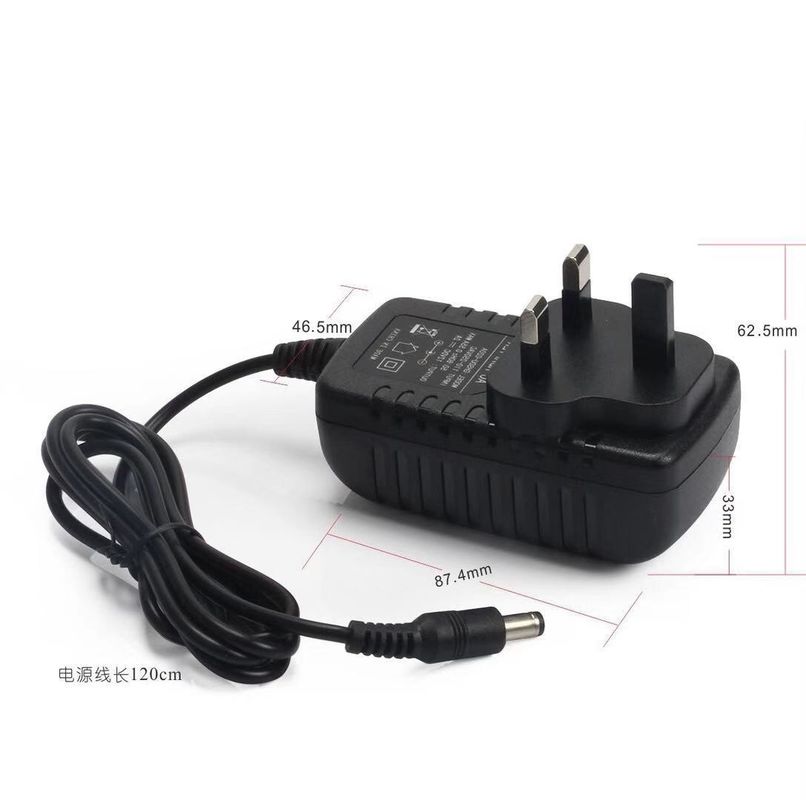 อะแดปเตอร์ AC DC แบบควบคุม 3 พินของสหราชอาณาจักร 12v 3a SMPS 1a 1.5a 2A 2.5a