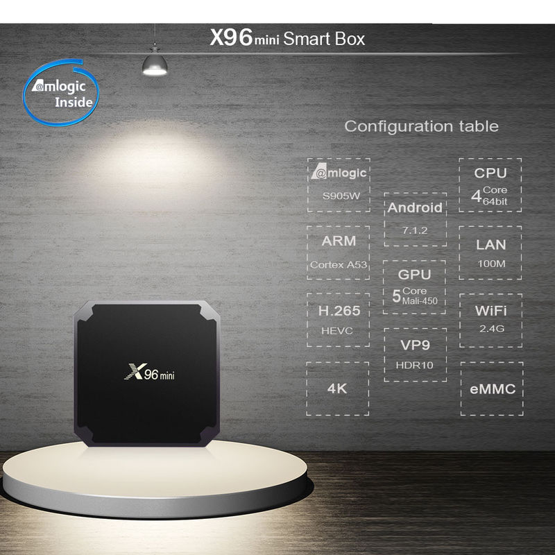 Wifi คู่ Neflix สมาร์ท Android X96mini กล่องทีวี Full HD 1080p 4K 8K 2GB 8GB 16GB 4GB 32GB