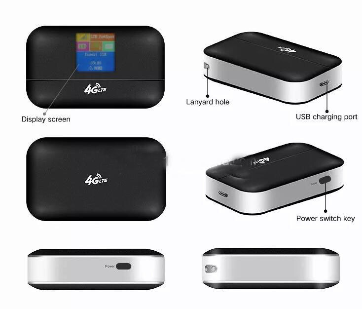 Mobile Hotspot 150Mbps Wifi Router 4G LTE Modem Router MIFIS Unlocked Pocket พร้อมช่องใส่ซิมการ์ด
