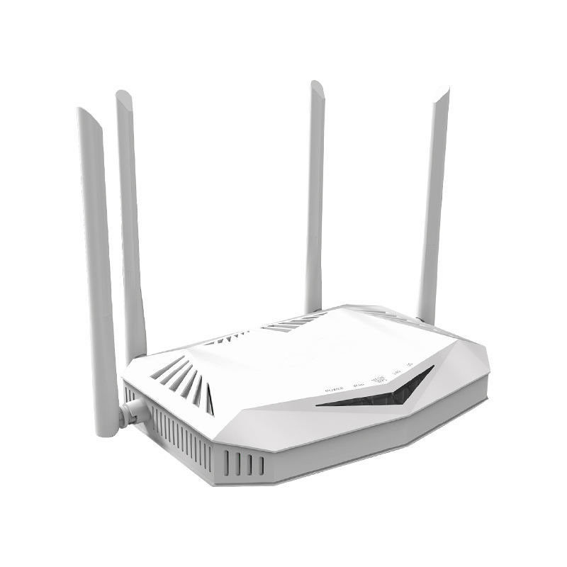 เราเตอร์โมเด็มไฟเบอร์ออปติก Dual Band Gigabit Long Range AX1800 เราเตอร์ไร้สาย Wifi สำหรับบ้านขนาดใหญ่