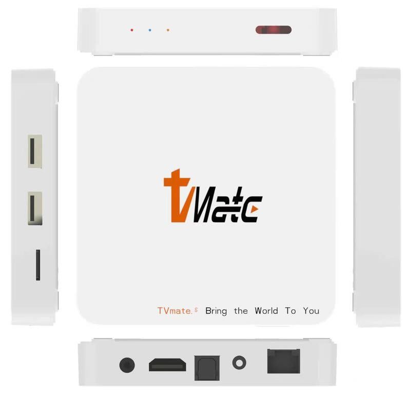 กล่องสตรีมมิ่งทีวี Android OTT Quad-core Cortex-A53 พร้อมหน่วยความจำขยายได้สูงสุด 128GB