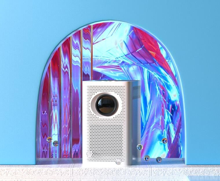 ARM Cortex A7 3d มินิโปรเจคเตอร์มัลติมีเดีย 1080p Quad Core